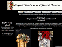 Tablet Screenshot of elegantchristmasdecorations.com